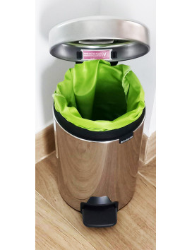 Sac poubelle lavable et réutilisable VERT (3L)