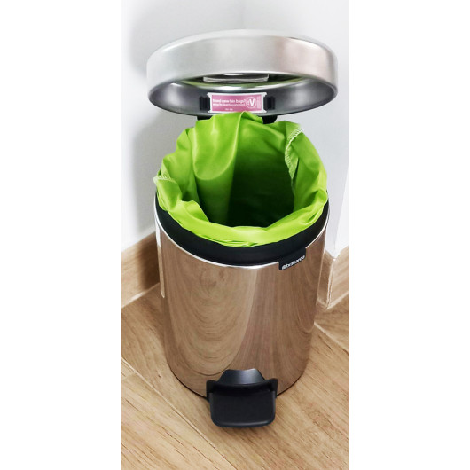 Sac poubelle lavable et réutilisable VERT (3L)