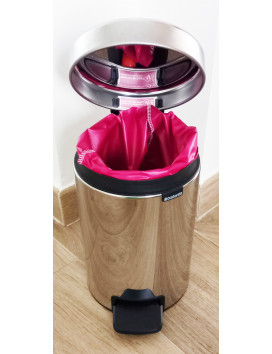 Sac poubelle lavable et réutilisable FUCHSIA (3L)