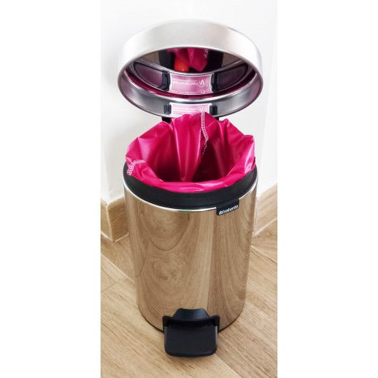 Sac poubelle lavable et réutilisable FUCHSIA (3L)