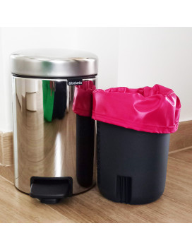 Sac poubelle lavable et réutilisable FUCHSIA (3L)