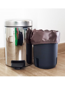 Sac poubelle lavable et réutilisable KAKI (5L)