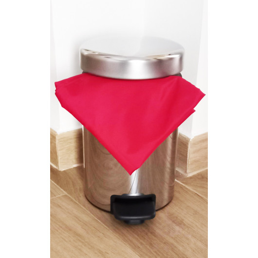 Sac poubelle lavable et réutilisable - ROUGE (5L)
