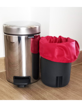 Sac poubelle lavable et réutilisable - ROUGE (5L)