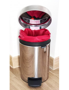 Sac poubelle lavable et réutilisable - ROUGE (3L)