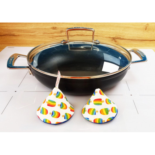 2 kitchen mitts - ICE CREAM