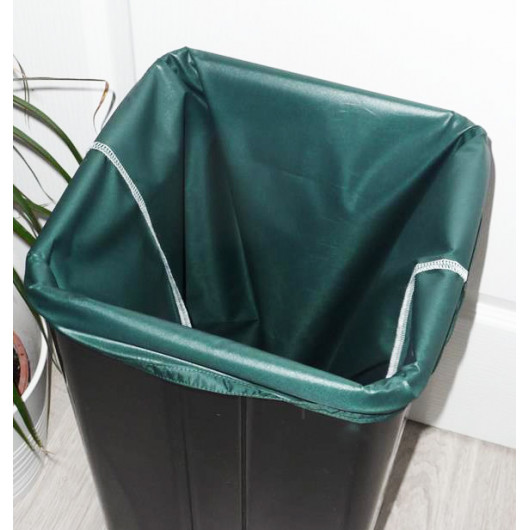 Sac poubelle lavable et réutilisable VERT FONCE (50L)