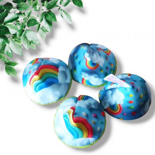 4 Tipis à pipi / Cônes STOP pipi - RAINBOW EFFET 3D