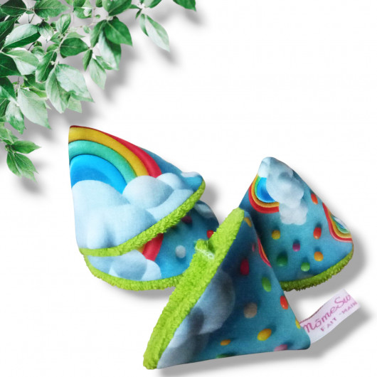 4 Tipis à pipi / Cônes STOP pipi - RAINBOW EFFET 3D