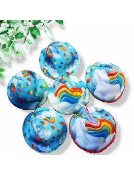 6 Tipis à pipi / Cônes STOP pipi - RAINBOW EFFET 3D
