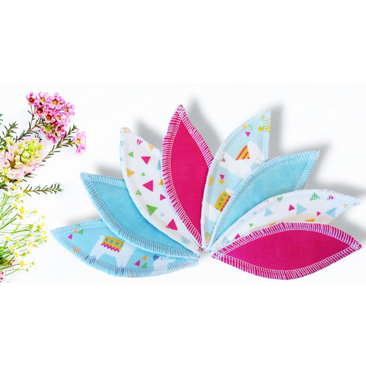 Compresas interlabiales lavables LAMA (juego de 8) Talla: M