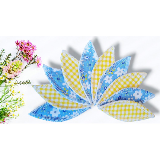 Compresas interlabiales lavables PRIMAVERA (pack de 10) Talla: S