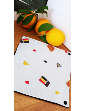 Essuie - tout lavable FOLKLORES BELGES (4 feuilles)