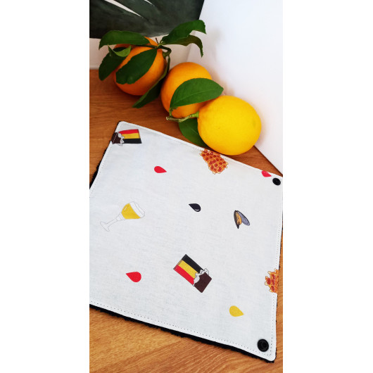 Essuie - tout lavable FOLKLORES BELGES (4 feuilles)