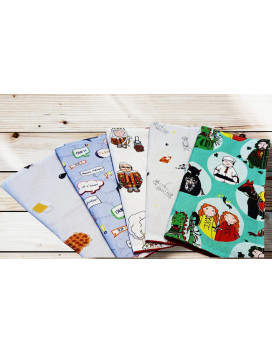 Lot de 5 serviettes de table - FOLKLORES BELGES