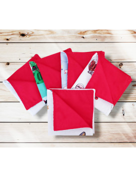 Lot de 5 serviettes de table - FOLKLORES BELGES