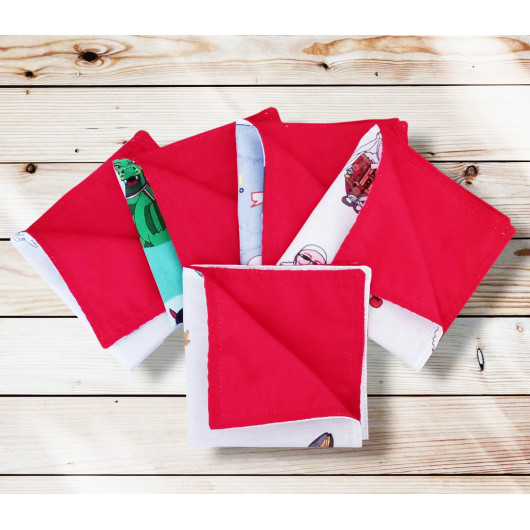 Lot de 5 serviettes de table - FOLKLORES BELGES