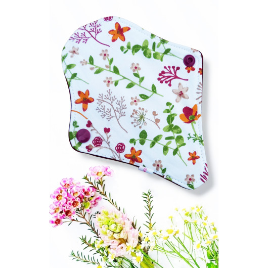 Pack 7 protège-strings lavables - FLEURS DES CHAMPS (17 cm)