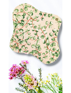 Pack 7 serviettes hygiéniques lavables EUCALYPTUS (M)