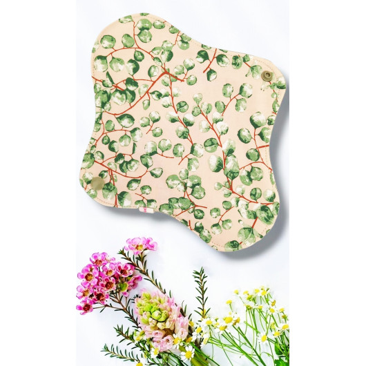 Pack 7 serviettes hygiéniques lavables EUCALYPTUS (M)