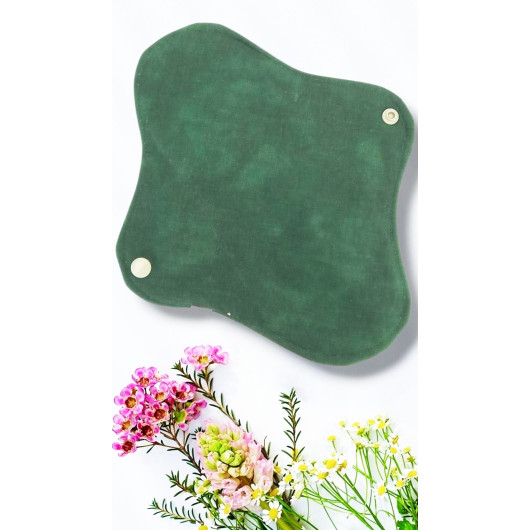 Pack 7 serviettes hygiéniques lavables EUCALYPTUS (M)