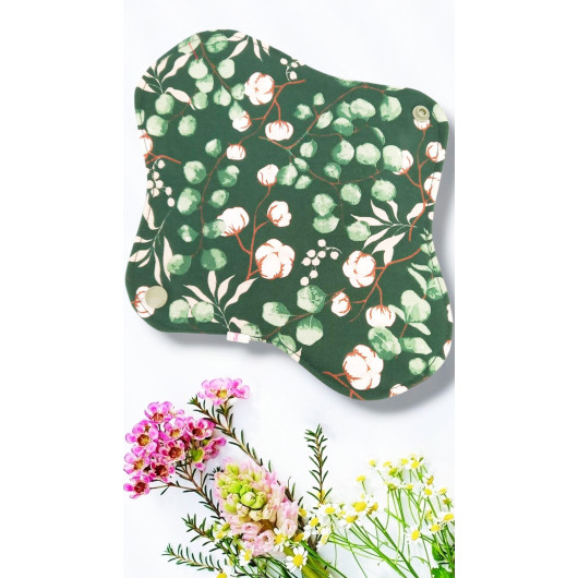 Pack 7 serviettes hygiéniques lavables EUCALYPTUS (M)