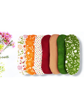 Pack 7 serviettes hygiéniques lavables - FLEURS DES CHAMPS (M)