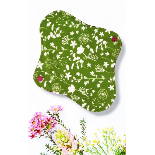 Pack 7 serviettes hygiéniques lavables - FLEURS DES CHAMPS (M)