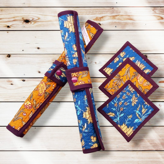 Sets de table avec sous-verres et ronds de serviette NIMAJ