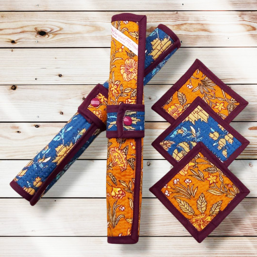 Sets de table avec sous-verres et ronds de serviette NIMAJ