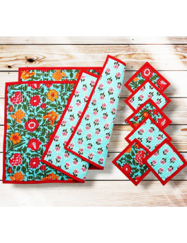 Manteles individuales con posavasos - ODISHA