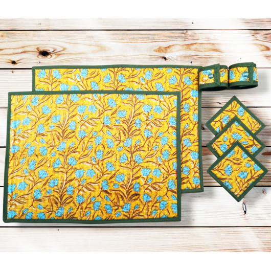 Sets de table avec sous-verres et ronds de serviette - SODAPUR
