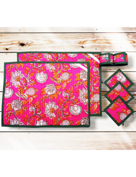 Sets de table avec sous-verres et ronds de serviette - SODAPUR