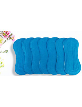 Pack 7 serviettes hygiéniques lavables sans ailettes DAISY (S)