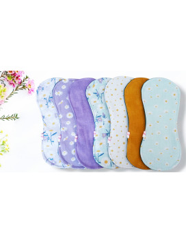 Pack 7 serviettes hygiéniques lavables sans ailettes DAISY (S)