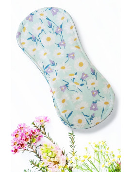 Pack 7 serviettes hygiéniques lavables sans ailettes DAISY (S)