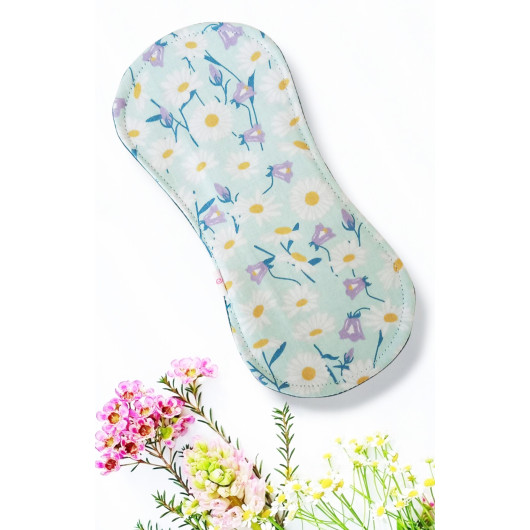 Pack 7 serviettes hygiéniques lavables sans ailettes DAISY (S)
