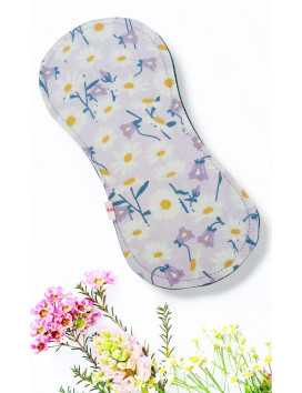 Pack 7 serviettes hygiéniques lavables sans ailettes DAISY (S)