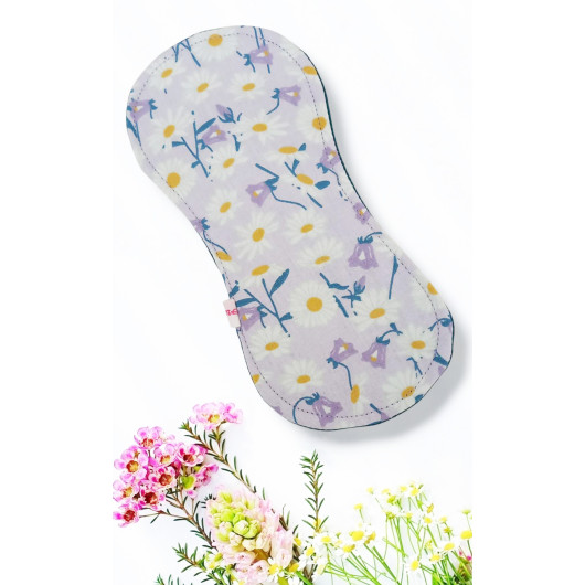 Pack 7 serviettes hygiéniques lavables sans ailettes DAISY (S)