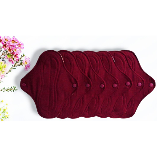 Pack 7 serviettes hygiéniques lavables - FLEURS DES CHAMPS (S)