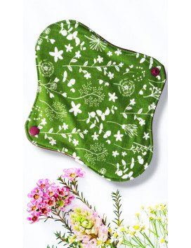 Pack 7 serviettes hygiéniques lavables - FLEURS DES CHAMPS (S)