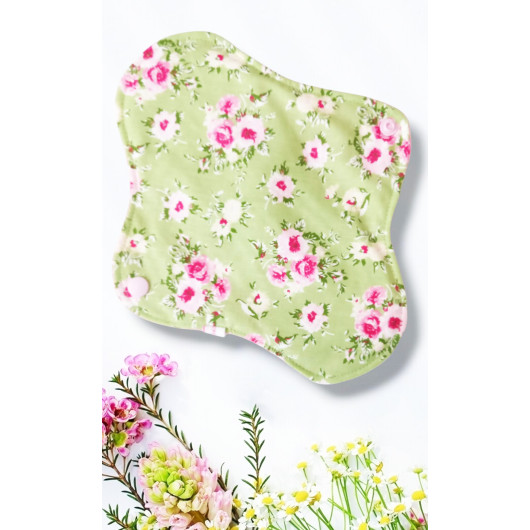Pack 7 serviettes hygiéniques lavables - ROSES (M)
