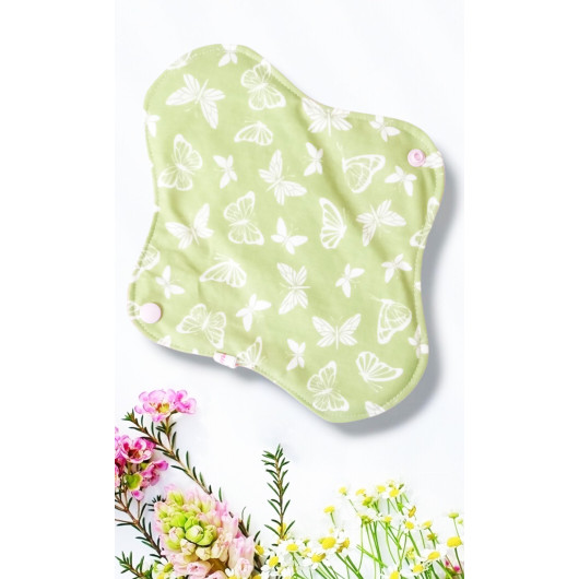 Pack 7 serviettes hygiéniques lavables - ROSES (M)