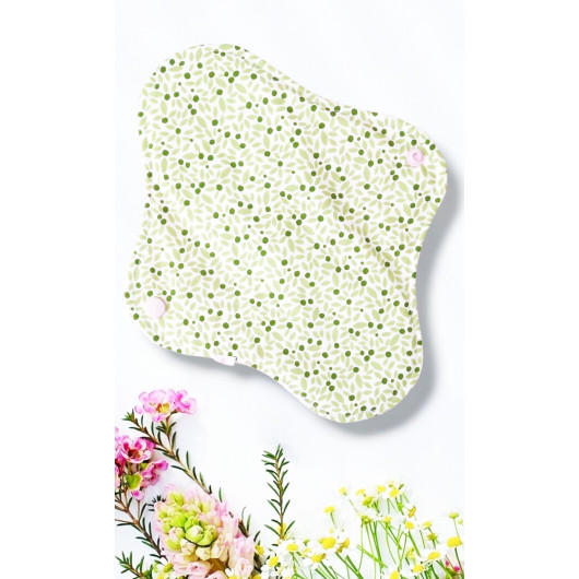 Pack 7 serviettes hygiéniques lavables - ROSES (M)
