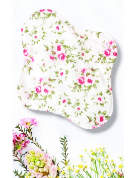 Pack 7 serviettes hygiéniques lavables - ROSES (M)