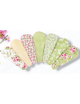 Pack 7 protège-strings lavables - ROSES (17 cm)