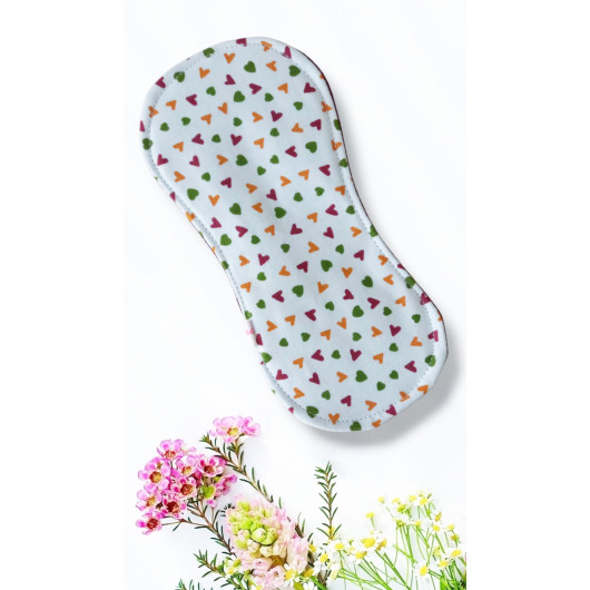 Pack 7 serviettes hygiéniques lavables sans ailettes - FLEURS DES CHAMPS (S)