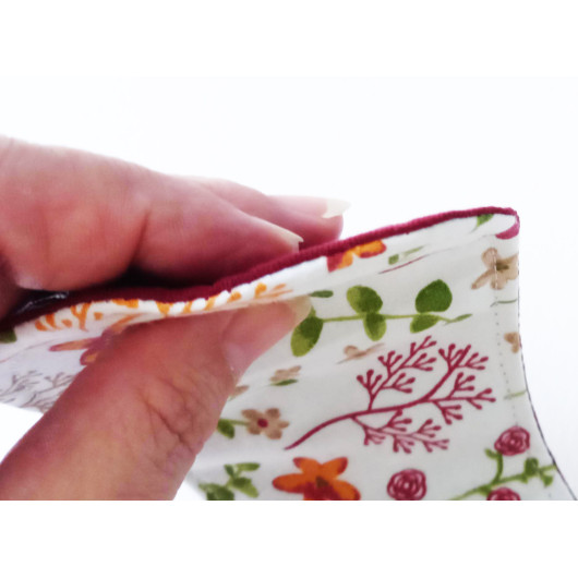 Pack 7 serviettes hygiéniques lavables sans ailettes - FLEURS DES CHAMPS (S)