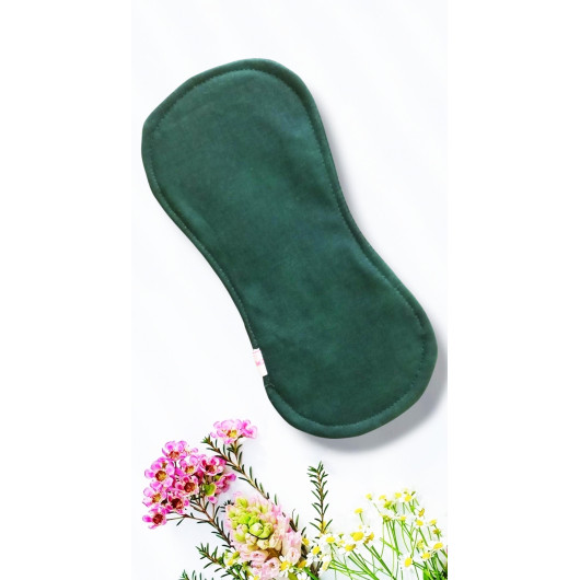 Pack 7 serviettes hygiéniques lavables sans ailettes - EUCALYPTUS (S)
