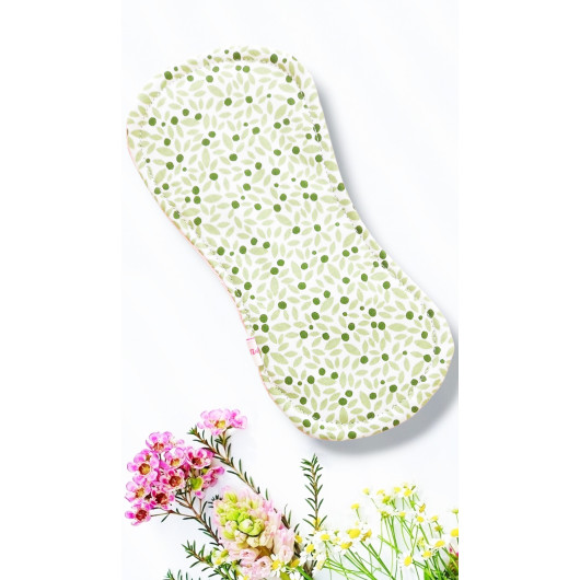Pack 7 serviettes hygiéniques lavables sans ailettes - ROSES (S)